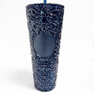 Starbucks collectible holiday 2024 navy gem spike tumbler venti large cup